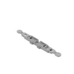Wago 221-2501; 60485991; 4066966119824; Mounting carrier with strain relief; 1-way; for inline splicing connector with lever; for screw mounting; gray; Pkg qty: 5
