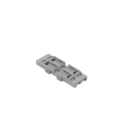 Wago 221-2522; 60486002; 4066966119930; Mounting carrier; 2-way; for inline splicing connector with lever; for screw mounting; gray; Pkg qty: 5