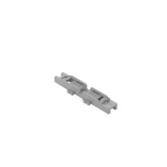 Wago 221-2531; 60486006; 4066966119978; Mounting carrier; 1-way; for inline splicing connector with lever; with snap-in mounting foot; gray; Pkg qty: 5