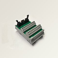 WAGO 289-504 Interface module; Pluggable connector per DIN 41651; 20-pole; PCB terminal blocks, double-row; in mounting carrier; 2,50 mm²